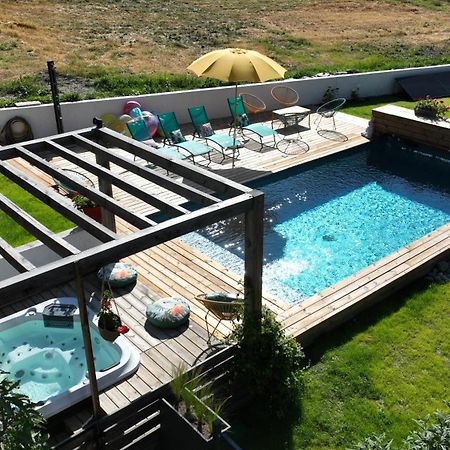 Chalet Serre Cambeou Piscine&Spa Сен-Шафре Экстерьер фото