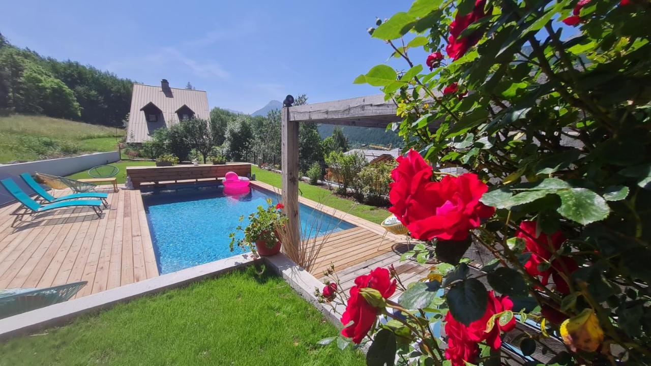 Chalet Serre Cambeou Piscine&Spa Сен-Шафре Экстерьер фото