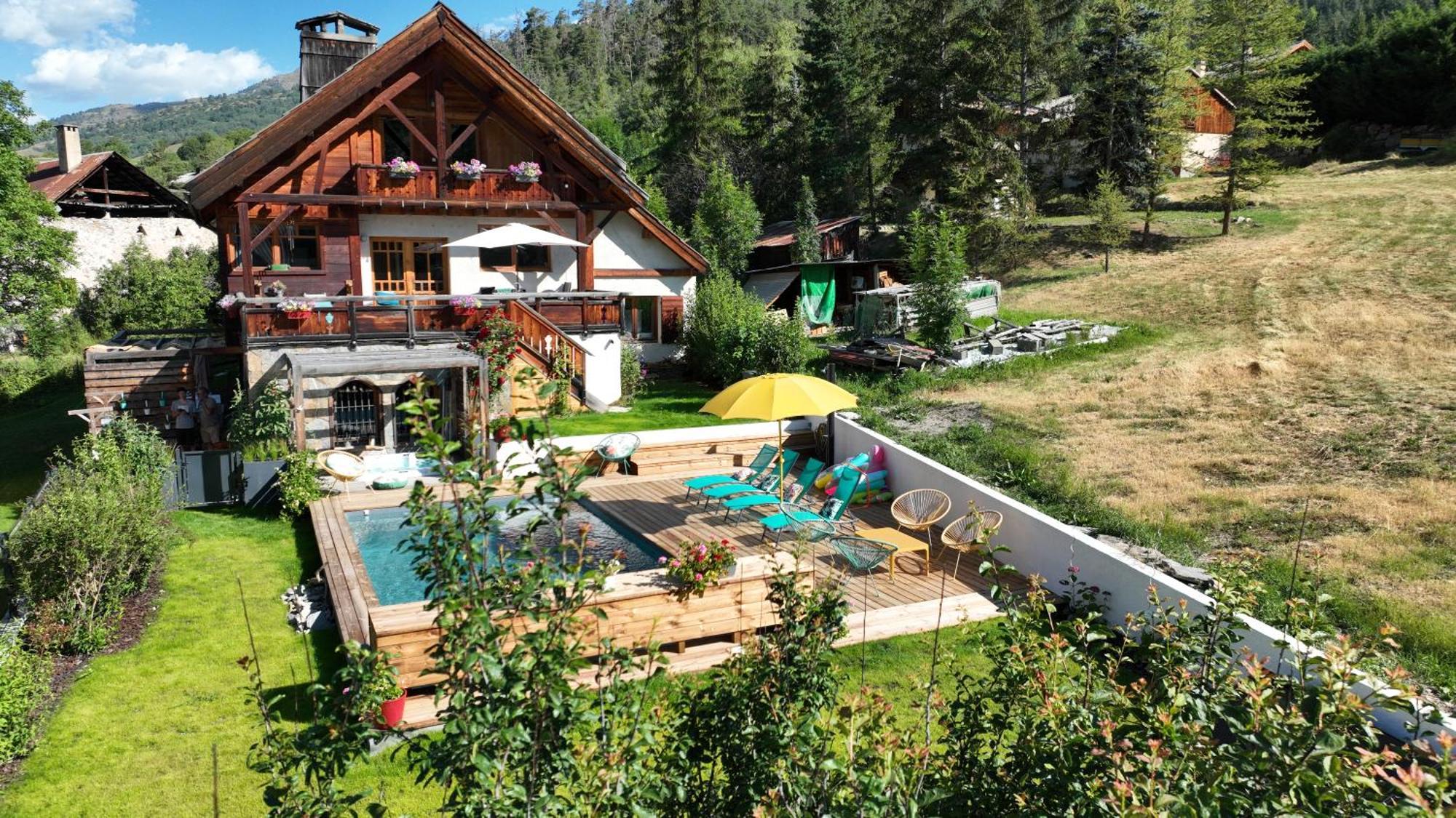 Chalet Serre Cambeou Piscine&Spa Сен-Шафре Экстерьер фото